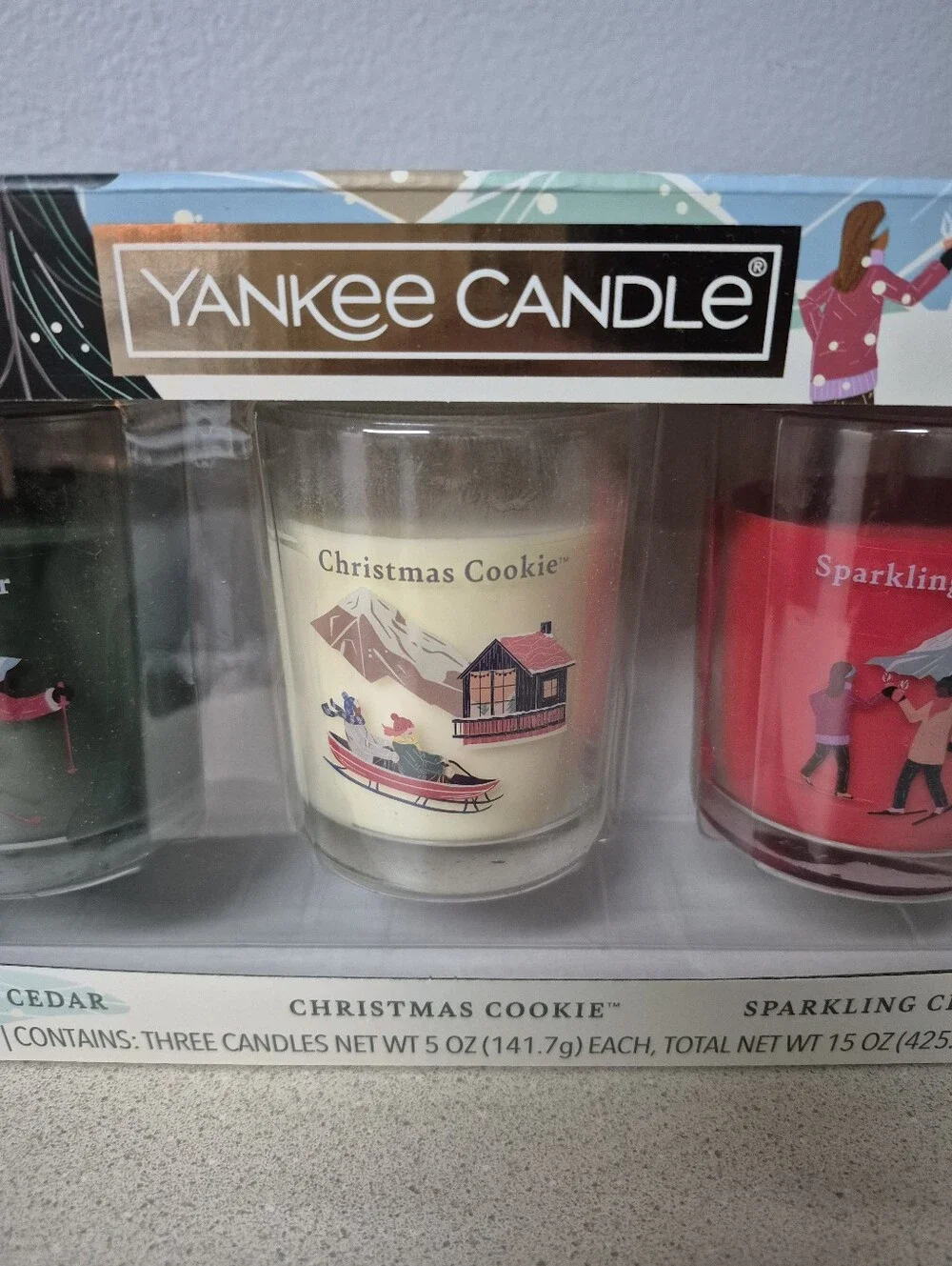 Yankee Candle 3pc Holiday Gift Set (5 oz Candles) NWT New In Box Christmas